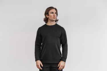 Nobull Performance Crew Men's Sweatshirts Deep Grey | Australia (FC6358)